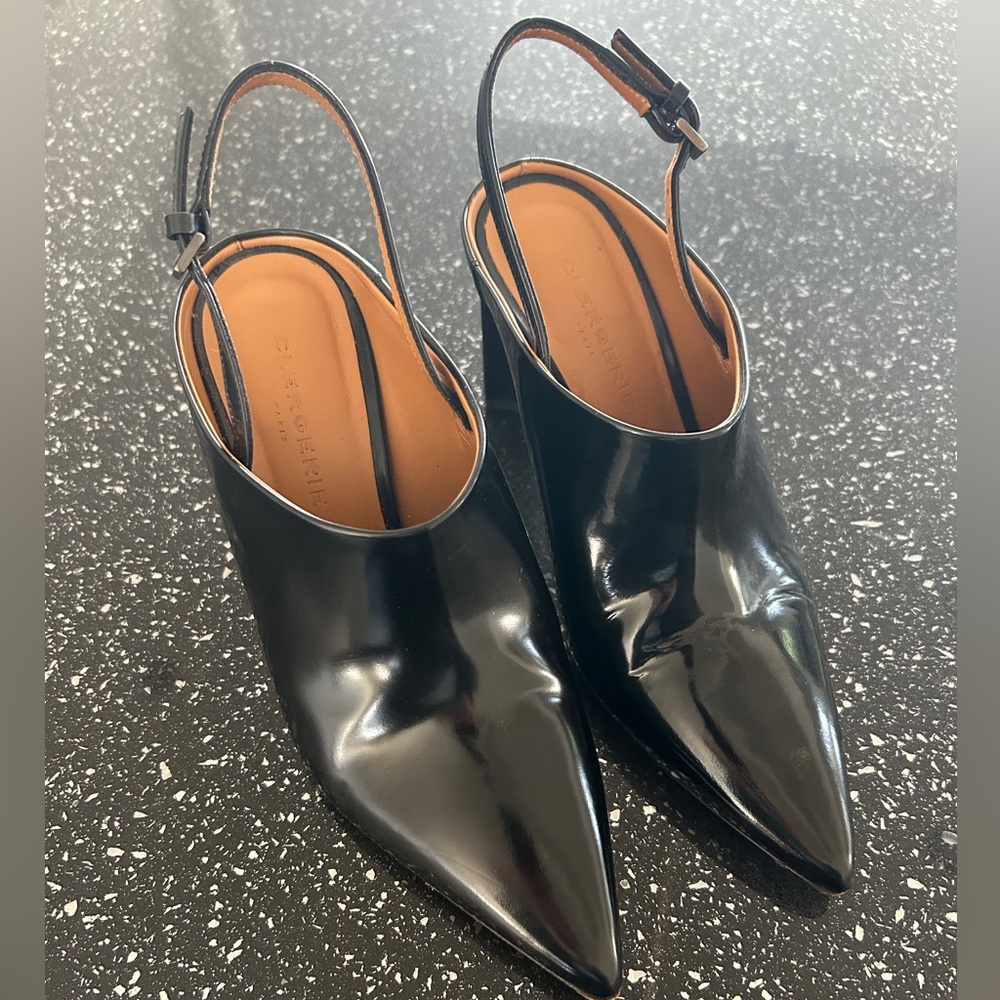 Clergerie Paris Black Heels Black 38.5